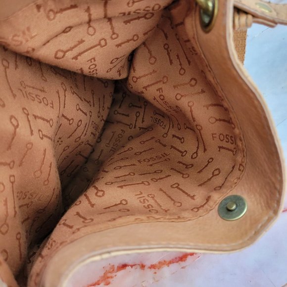 Fossil Modern Cargo Crossbody Satchel Bag Convertible Shoulder Handbag Brown - Picture 8 of 10